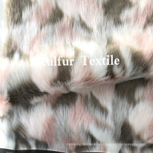 Jacquard Multi Color Soft Fake Raccoon Fur